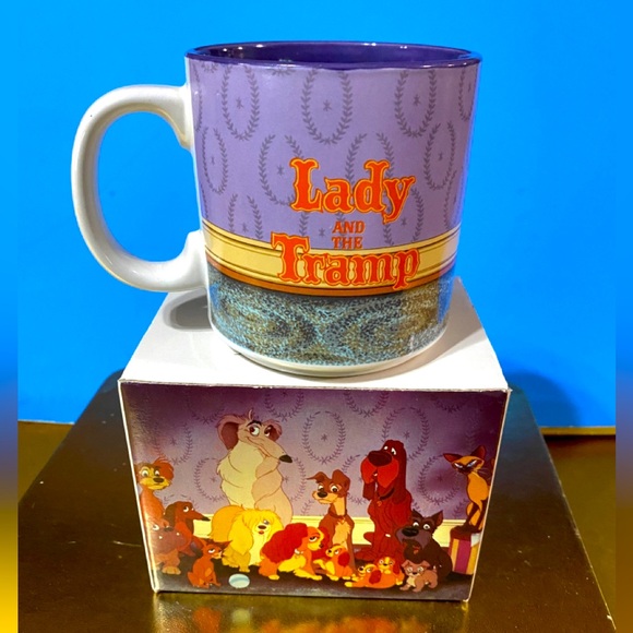 DISNEY STORE EXCLUSIVE VTG 90’s NWT LADY AND THE TRAMP WALT DISNEY’S CLASSIC MUG - Picture 2 of 14
